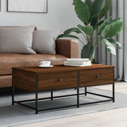 Tavolino Salotto-Tavolino da soggiorno-Tavolo Rovere Marrone 100x51x40 cm Legno Multistrato 987525