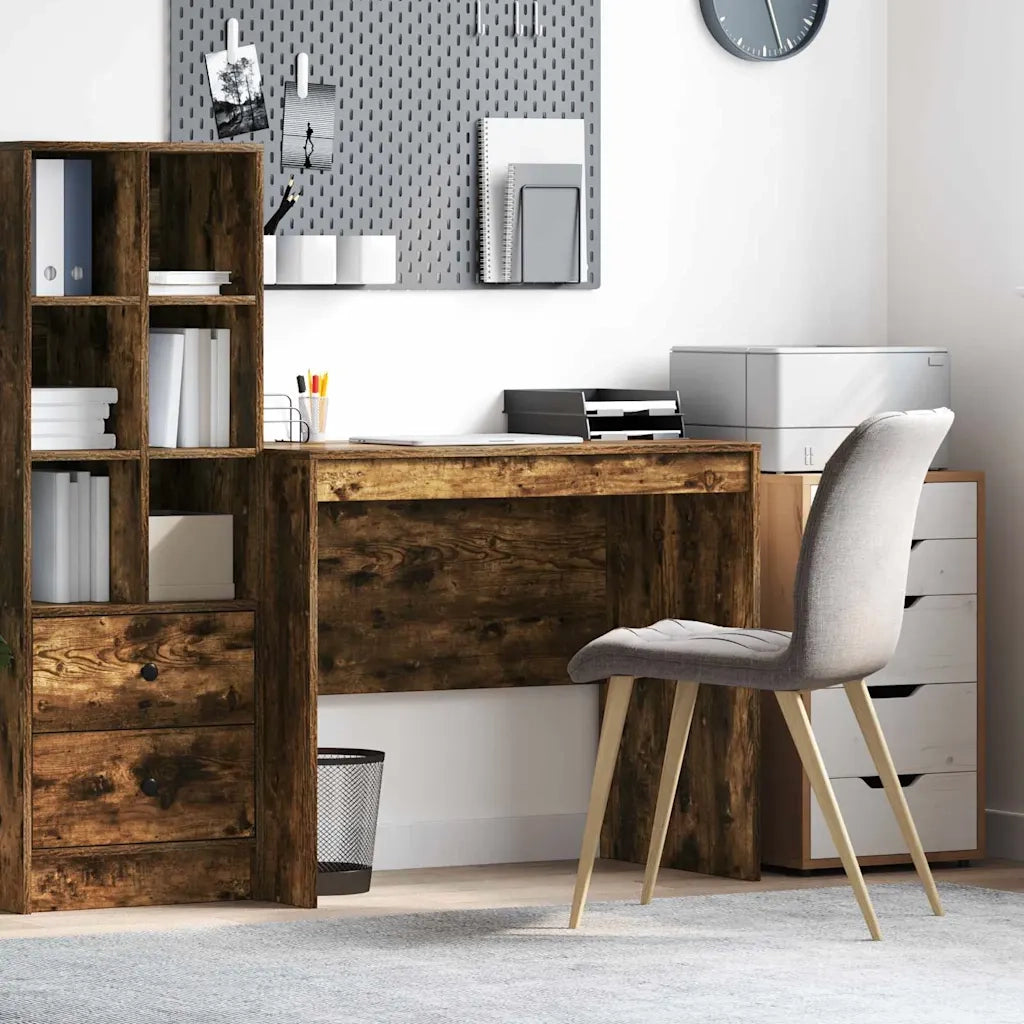Scrivania | Tavolo da Ufficio Rovere fum¨¦ 90 x 50 x 76 cm