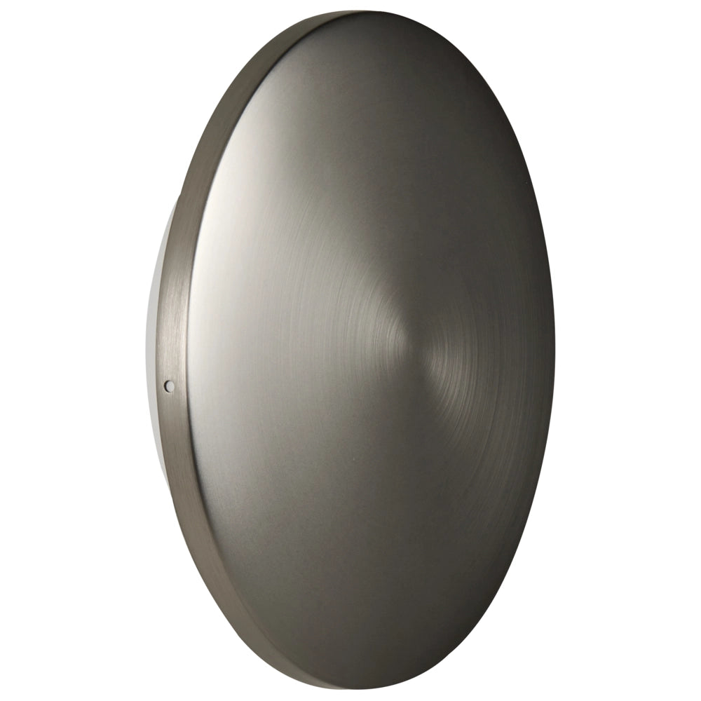 Set di 2 applique da esterno a LED rotonde per illuminazione d'accento, IP65, alluminio argento, design moderno