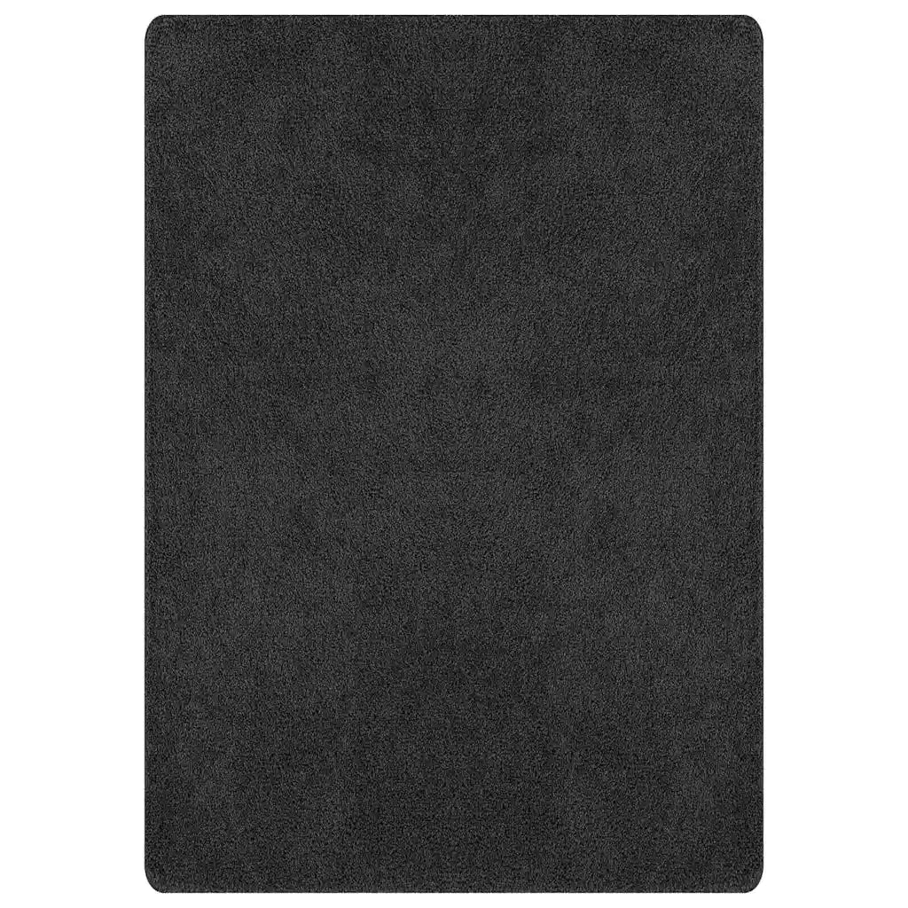Tappeto Shaggy Antiscivolo Grigio scuro 240 x 340 cm PP 4019772