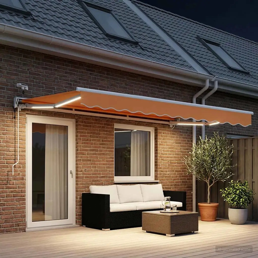 Tettuccio Elettrico Retrattile Sabbia 4 × 3,5 m 3426160