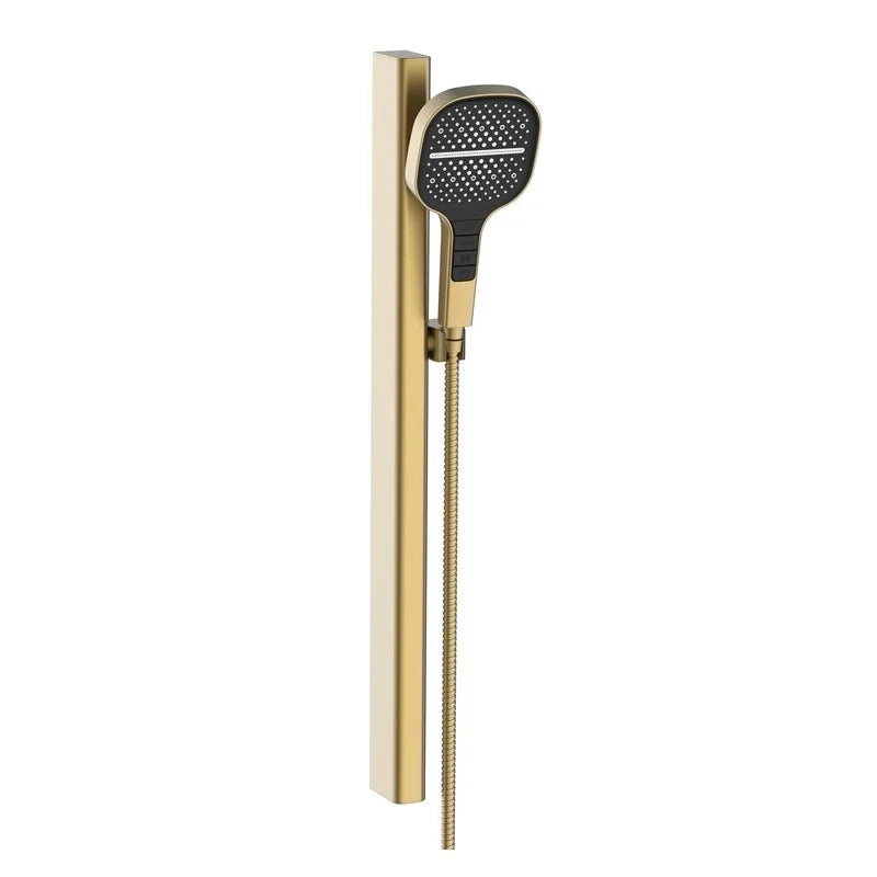 Saliscendi oro opaco a 3 getti con pulsanti integrati - serie Mercurio
