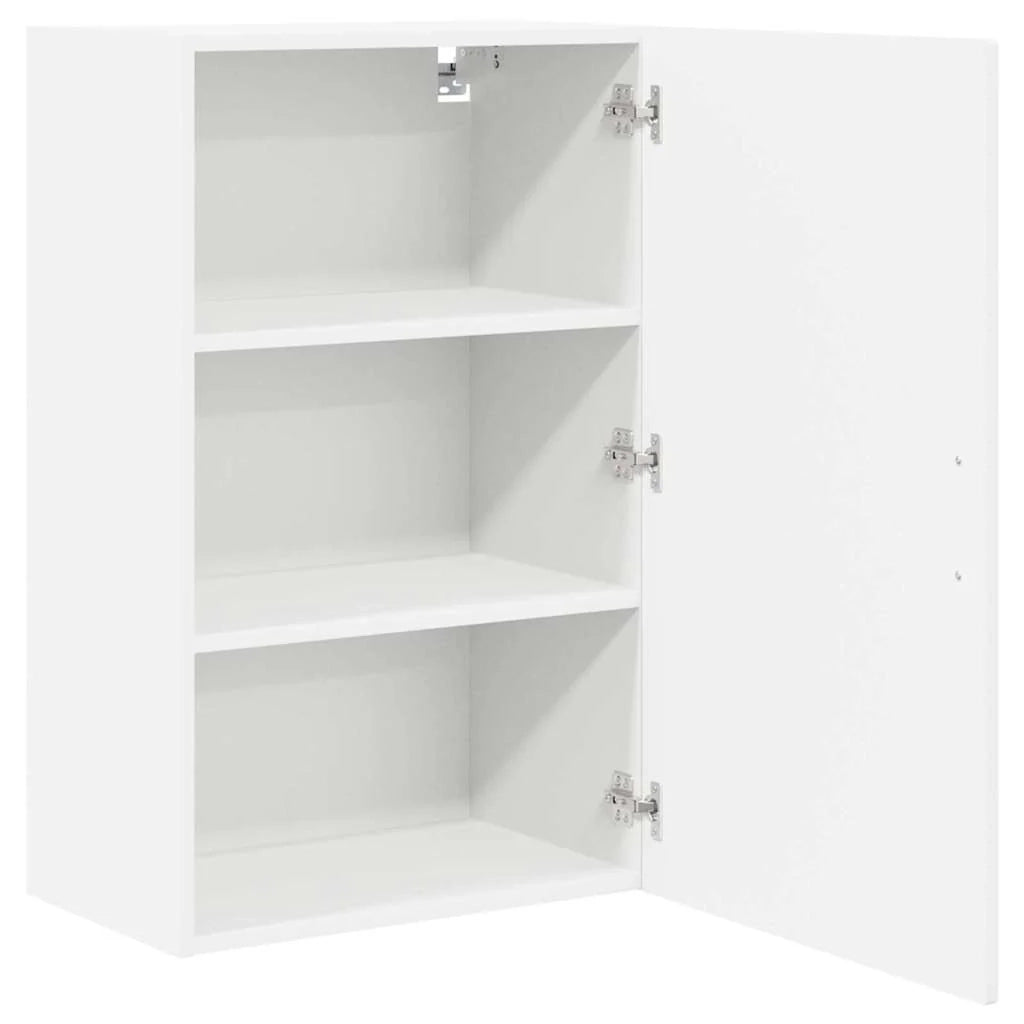 Mobile da cucina moderno da parete 50 x 31 x 80 cm design elegante pratico contenitore in legno ingegnerizzato bianco 02_0054379