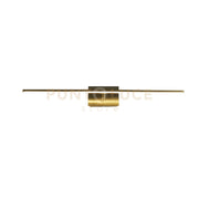 Applique a LED Amalfi IP44, metallo ottone satinato