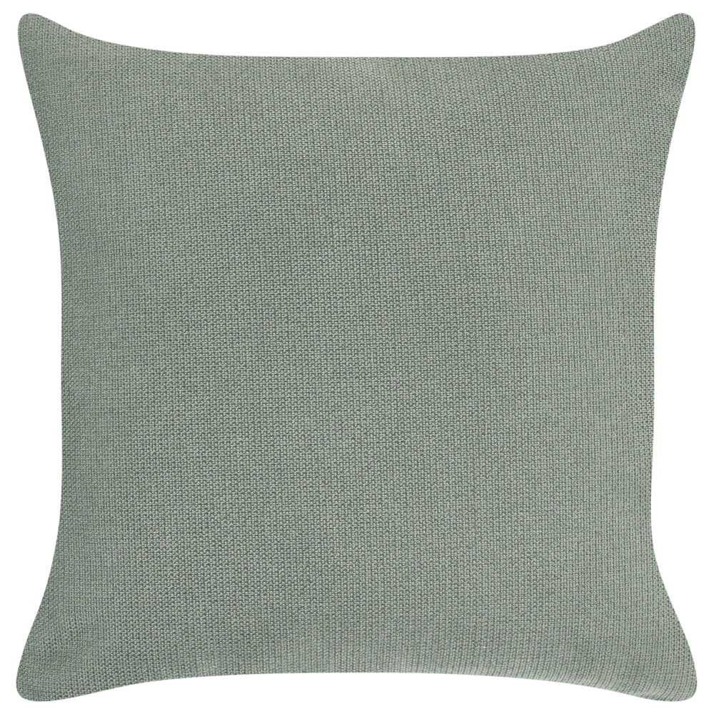 Divano imbottito minimalista a profilo ribassato a 3 posti con seduta profonda verde chiaro stile minimalista