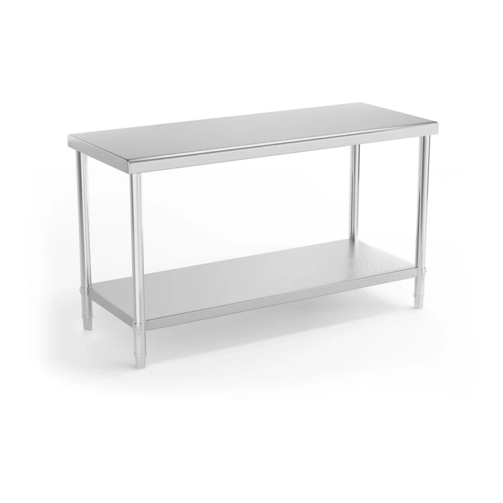Tavolo da lavoro professionale in acciaio inox da cucina 150 x 60 cm portata 230 kg 14_0003659