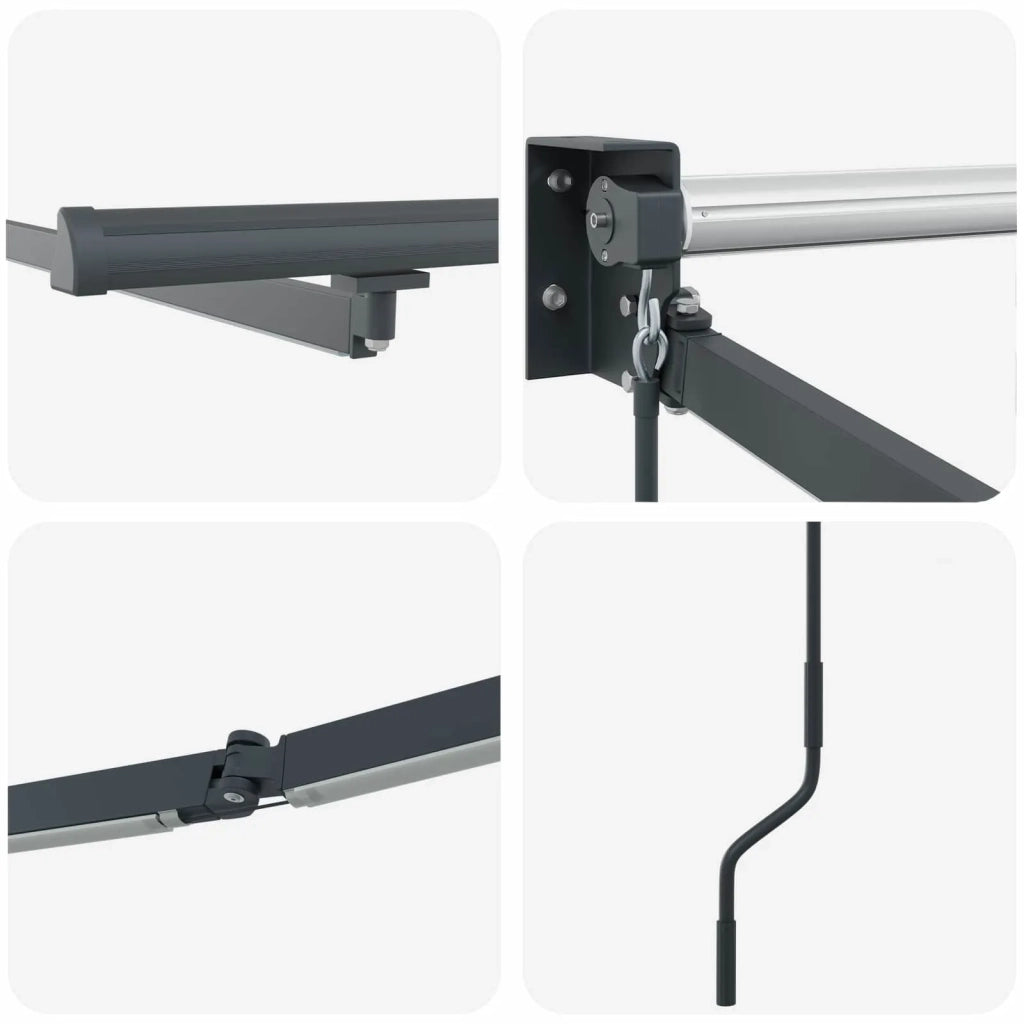 Struttura della tenda elettrica retrattile Antracite 3,5 x 2 m 42024202