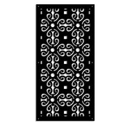 OLD KEY - Pannello in PVC traforato - Parasole Misura: 98x198 cm, Colore: nero