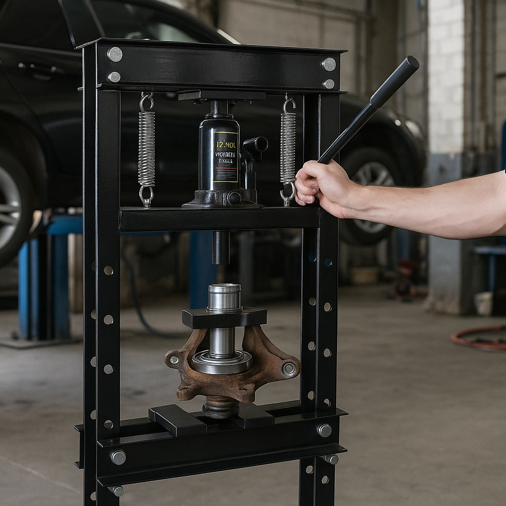 Pressa idraulica da officina 20t Black Edition Pressa a telaio per cuscinetti