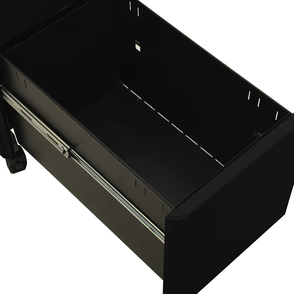 Schedario Mobile Nero 30x45x59 cm in Acciaio CFW8012855