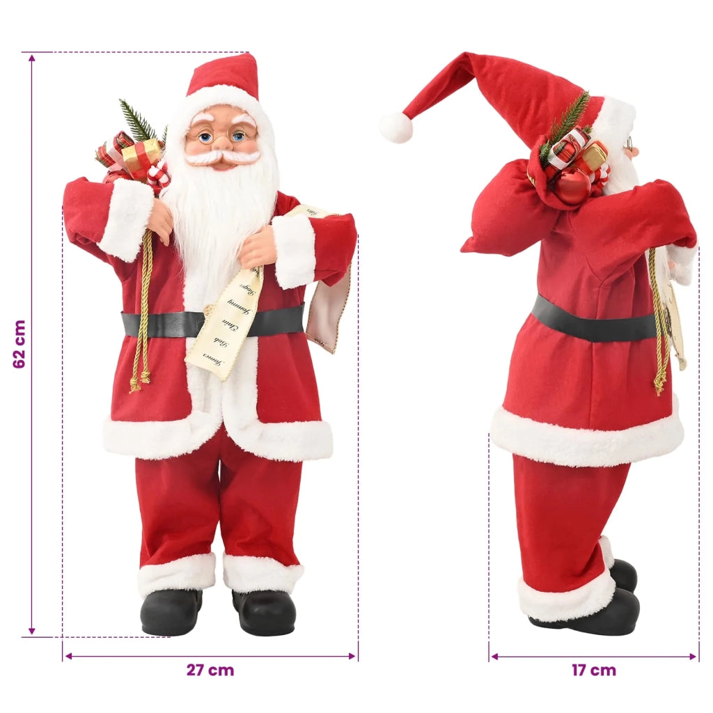 Statuetta di Babbo Natale Rosso 62 cm Poliestere 42050767