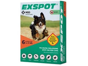 EXSPOT ANTIPARASSITARIO SOLUZIONE ML.2- - ml.2 specifico per cani confezione 6 pipette - 1 pezzi EXSPOT