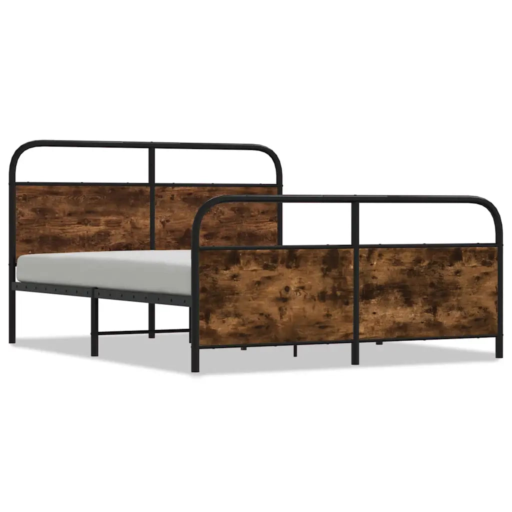 Giroletto senza Materaso in Metallo Rovere Fumo 193x203 cm 3318641
