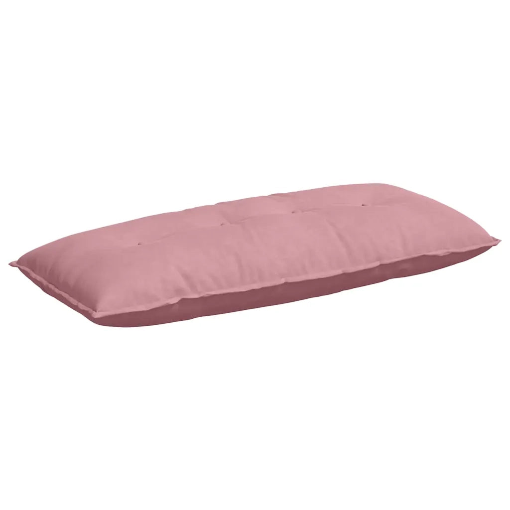 Cuscino per Schiena Rosa 120 x 50 cm Tessuto in Cords 42014808