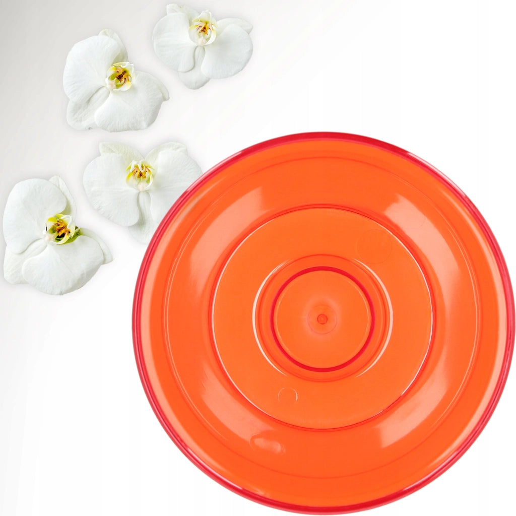Vaso da fiori KADAX per orchidee, in plastica, rosso, resistente, 12 cm