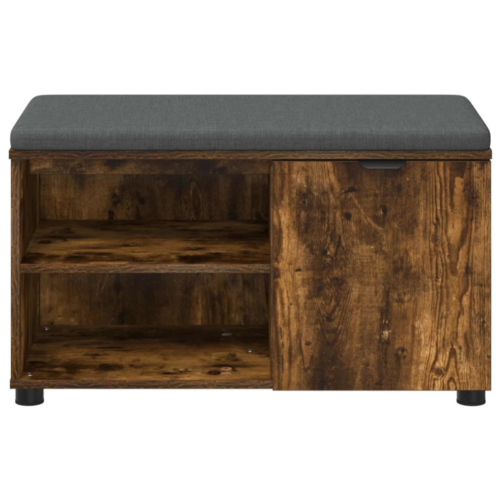 Panca per ingresso con porta Quercia Affumicata 80 x 38 x 46 cm 891508