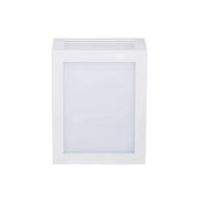 Applique Lampada Led Da Muro Parete a Lanterna 12W 6400K Carcassa Bianca IP65 360 Gradi SKU-8336