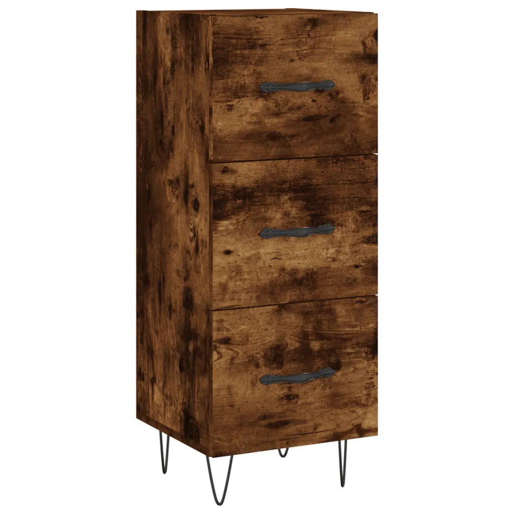 Credenza Rovere Fumo 34,5x34x180 cm in Legno Multistrato 3198886