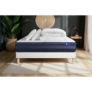 Pacchetto letto completo - Materasso 160x200cm + Box spring con doghe (kit) + 2 cuscini + Piumino - Actimemo Tech