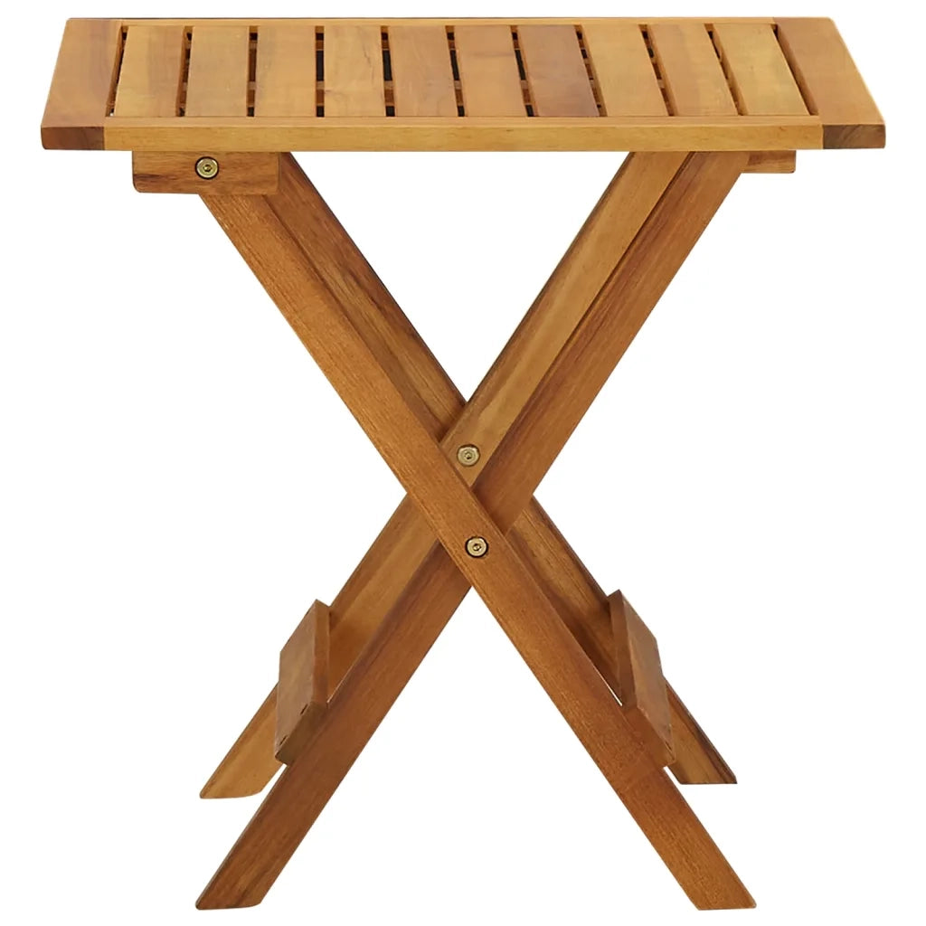 Tavolino da Giardino | Tavolo da Bistrot 46x46x47 cm in Legno Massello di Acacia
