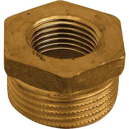 RIDUZIONE MASCHIO/FEMMINA OTTONE GIALLO 3/4x1/2 - MADE IN ITALY