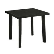 Tavolo da Esterno e Interno in Resina Fiocco Antracite 80 x 75 cm