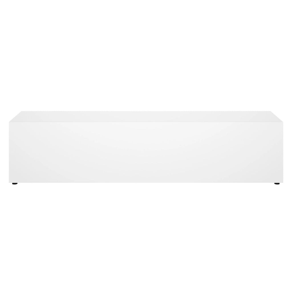 Borger, Mobile Porta tv un Ripiano, 42x180x42h cm Bianco