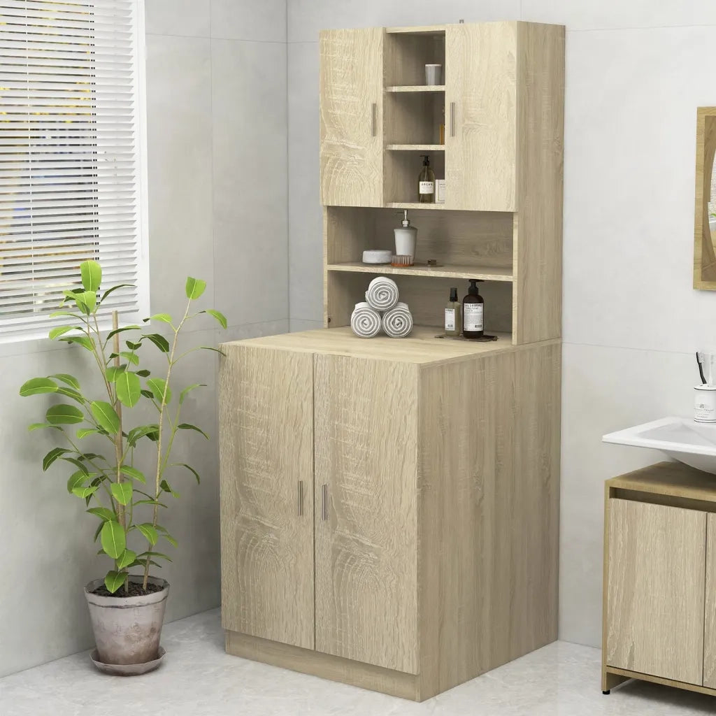 Mobile per Lavatrice Rovere Sonoma 70,5x25,5x90 cmcod mxl 121346
