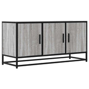 Mobile TV multimediale mensola TV credenza TV sala da pranzo soggiorno camera da letto Sonoma 100 x 35 x 50 cm legno ingegnerizzato e metallo grigio 02_0028337