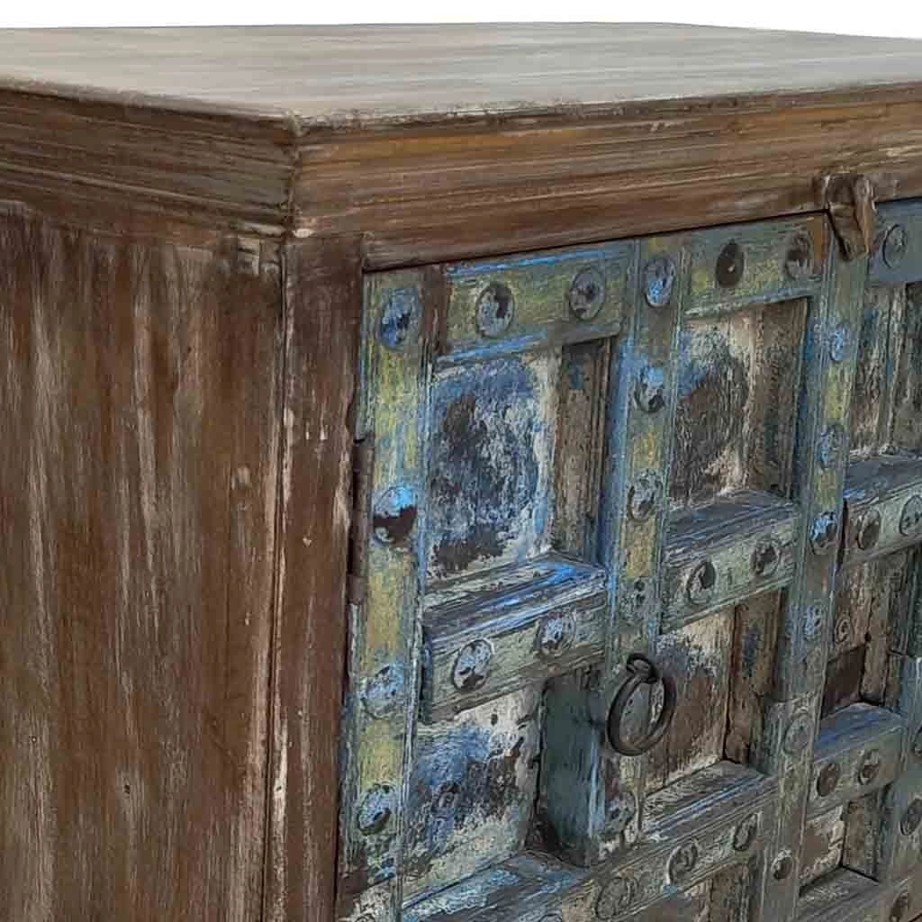 Credenza in legno artigianale 118x52x94h marrone