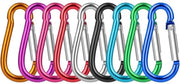 Hanger per chiave miniatura in alluminio - colore variabile - 9 pezzi - leggero - resistente alle abrasioni e alle graffi