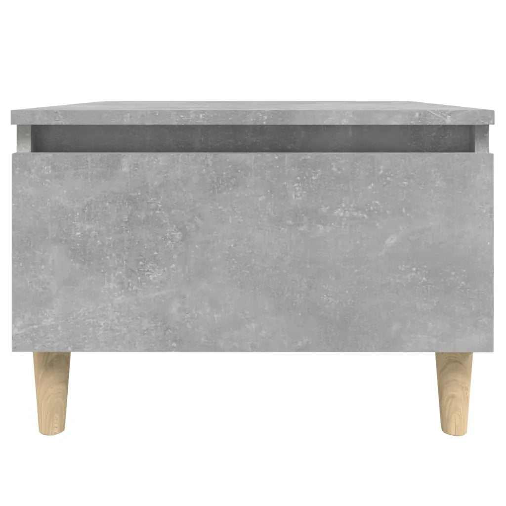 Tavolino | Tavolo laterale Grigio Cemento 50x46x35 cm in Legno Multistrato