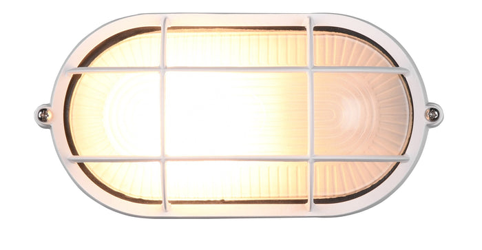 Plafoniera da Esterno Attacco E27 in Alluminio Bianco Opaco