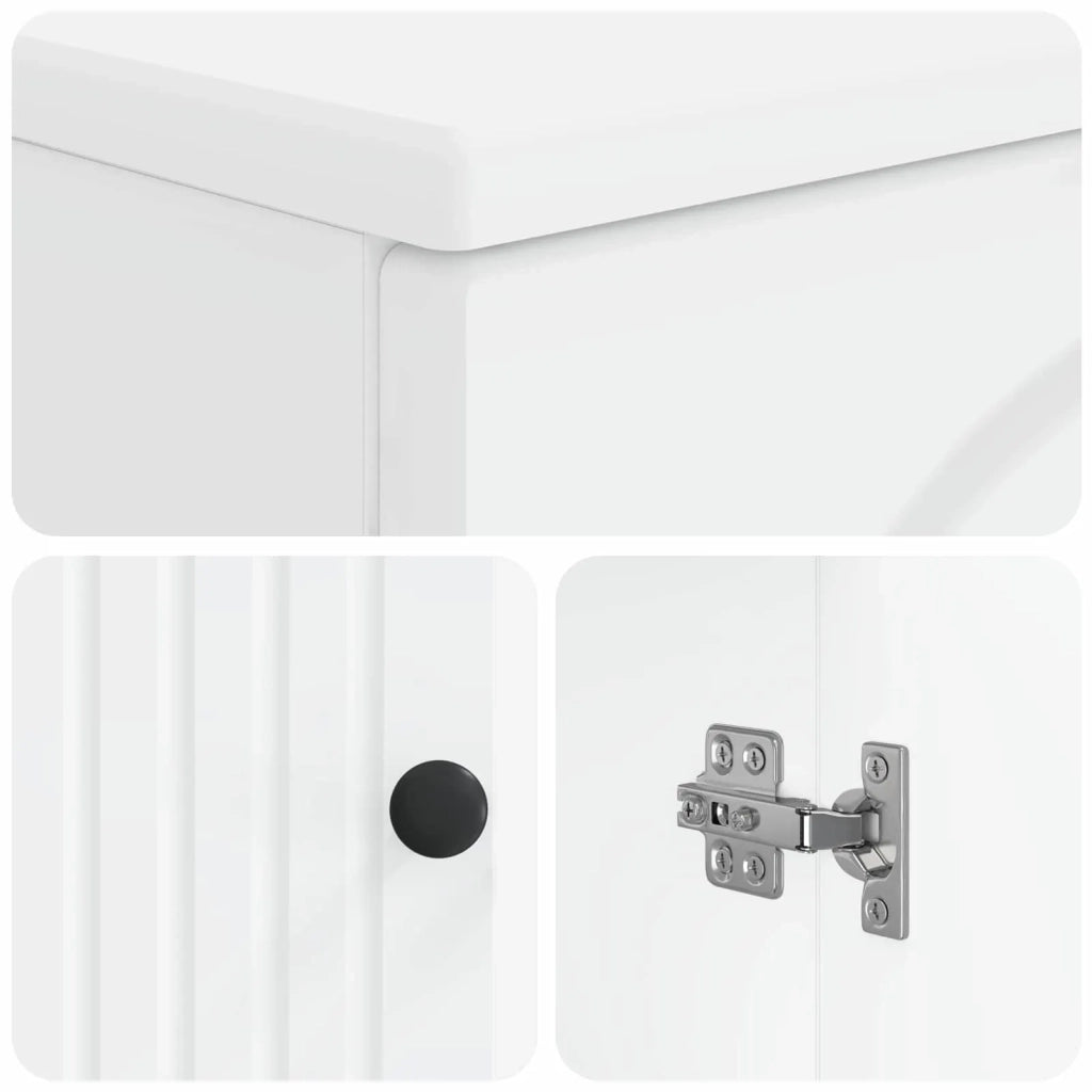 Armadio per Lavabo da Bagno ALKMAAR Bianco 59,5 x 31,5 x 59 cm 896125