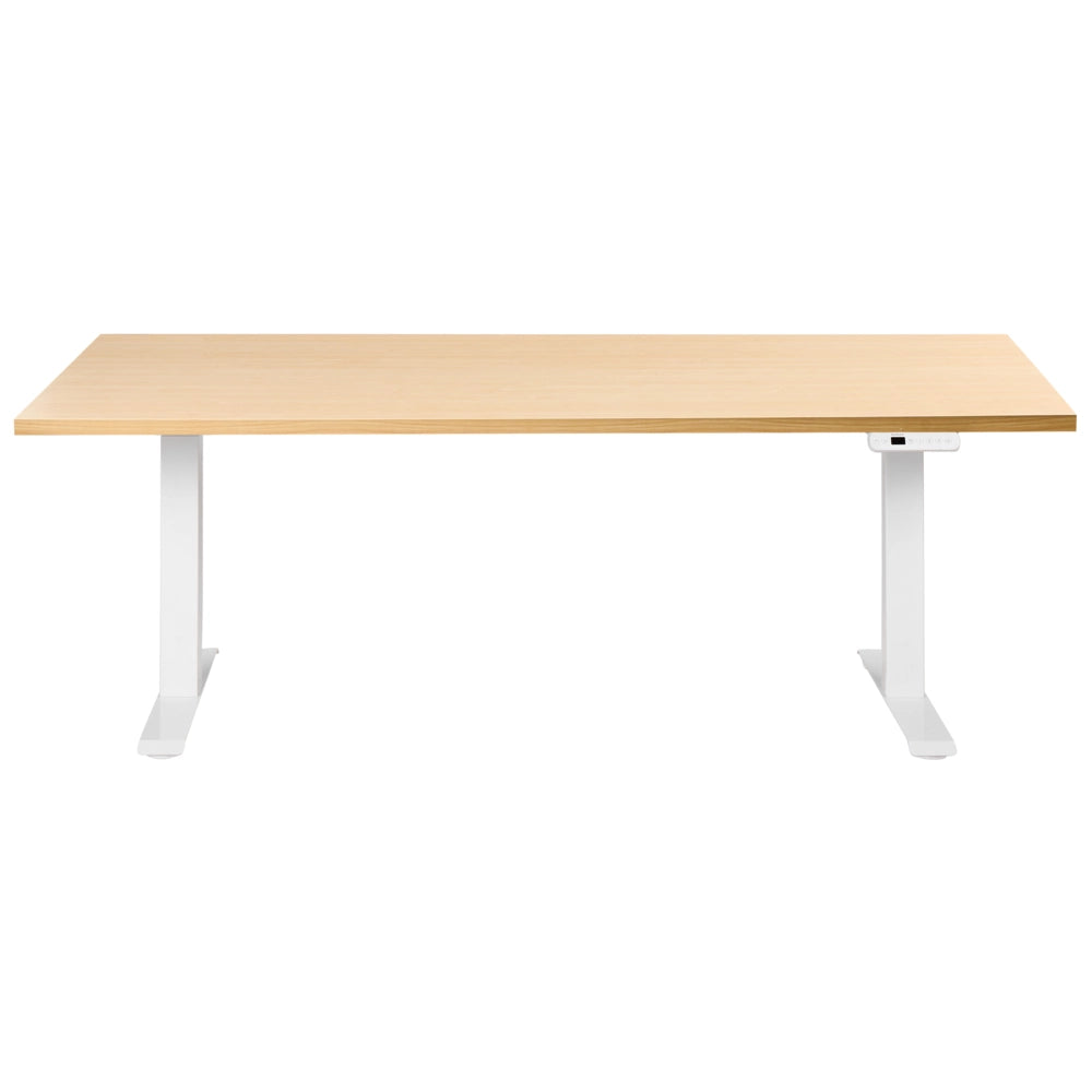 Scrivania regolabile in altezza elettricamente bianco 180 x 72 cm Struttura in acciaio verniciato a polvere