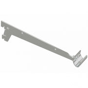 MENSOLA A 2 GANCI 33CM ALLUMINIO GRIGIO