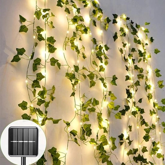 Lanterna a energia solare con catena di luci a 120 led, 12 m, resistente all'acqua, 8 modalità per la decorazione esterna