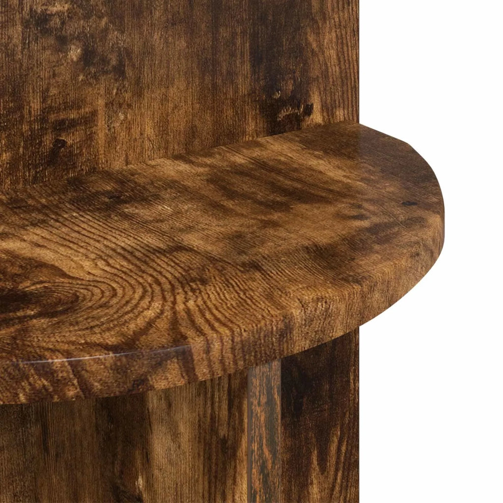 Tavolo laterale Rovere Fumo Ø 39,5 x 55 cm Legno ingegnerizzato