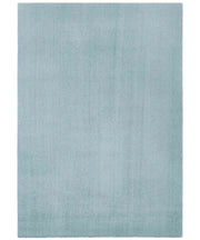 Tappeto FEEL AZZURRO cm.80x150 tinta unita moderno, pelo morbido resistente e lavabile in lavatrice