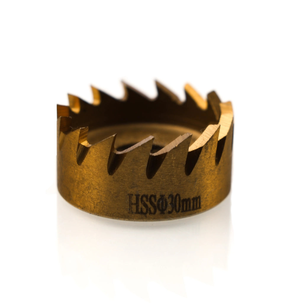 Set di Seghe a Tazza per Metallo, Legno e Acciaio – 5 Pezzi (16-30mm) | HSS Rivestito in Titanio | Precisione e Durata