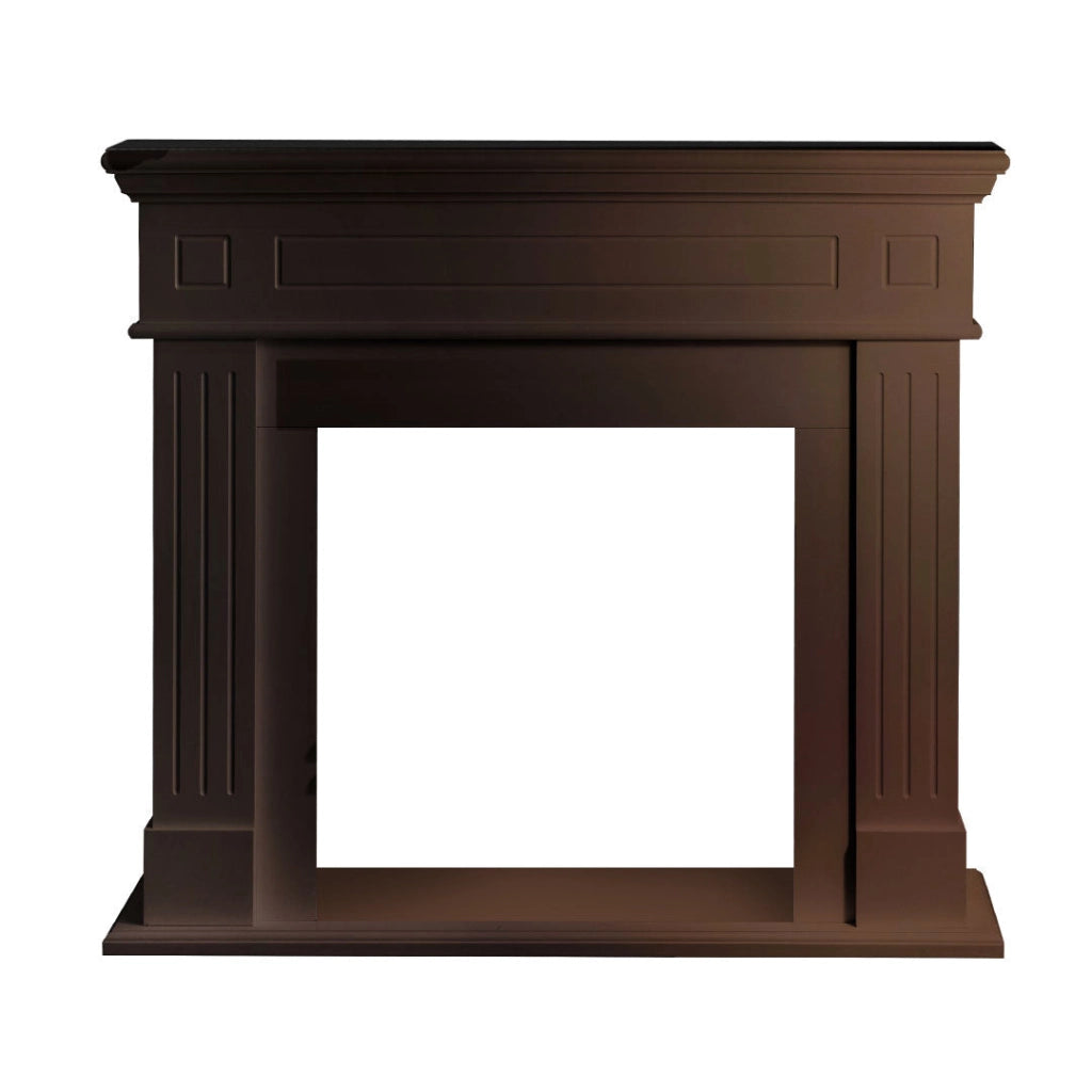 Cornice per Camino 110x36x100 cm Cambridge Rivestimento in Legno Noce