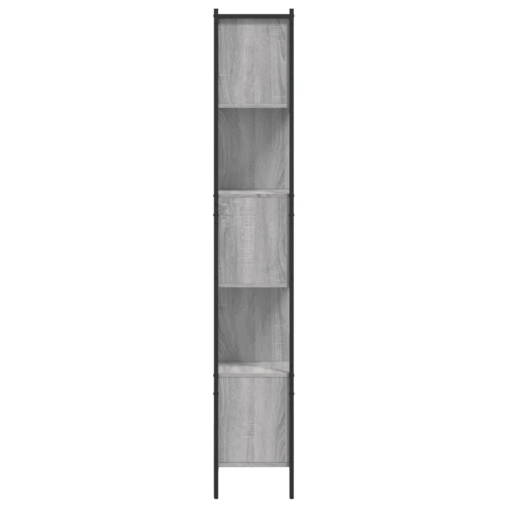 Libreria Grigio Sonoma 102x28x172 cm in Legno Multistrato 3213660
