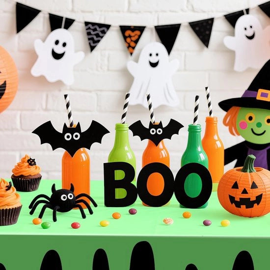 Tela da tavolo impermeabile - Tela da tavolo Halloween - Tela da tavolo rettangolare - 3 pezzi - 274x137 cm - Materiale plastico - Tela da festa
