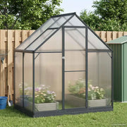 Serra da Giardino con porta Antracite 183,5 x 123 x 207 cm 42036859