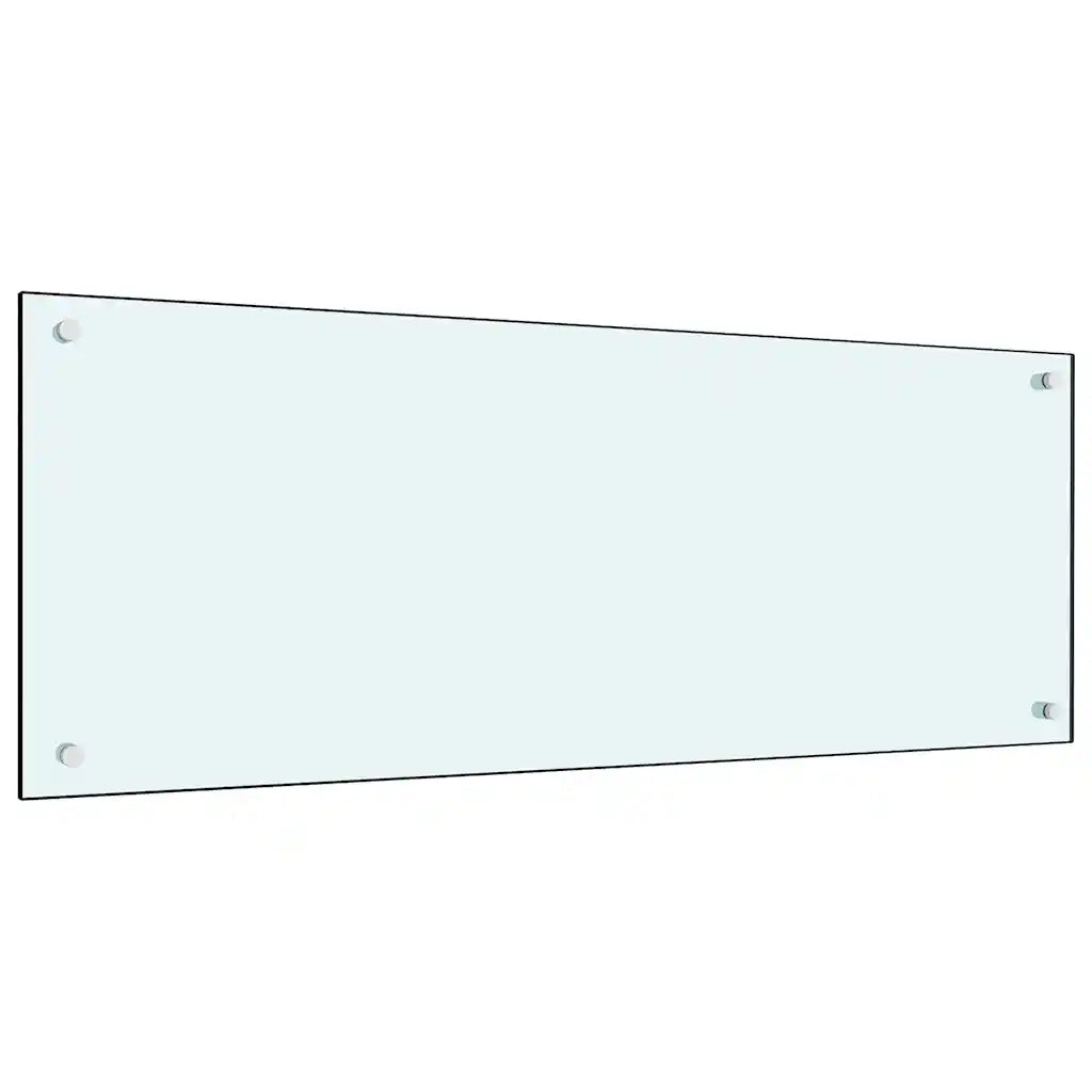 Schienale da cucina 2 pcs Bianco 100 x 40 cm vetro temperato