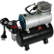 Trade Shop - Mini Compressore Portatile Per Aerografo Aereopenna 1/5hp Serbatoio 3 Lt. -