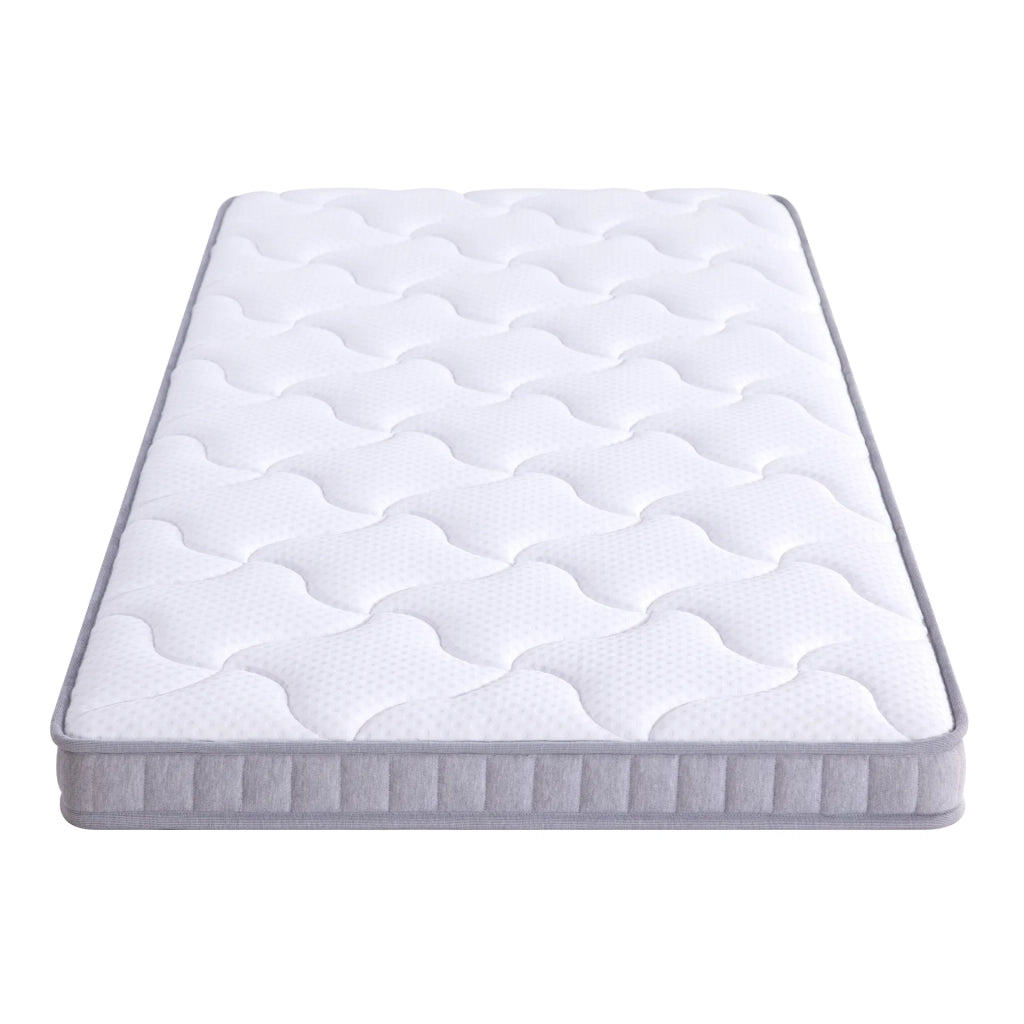 Materasso a Molle Insacchettate 7 Zone e Memory Foam per Divano Letto 90x190x10 cm; Bianco