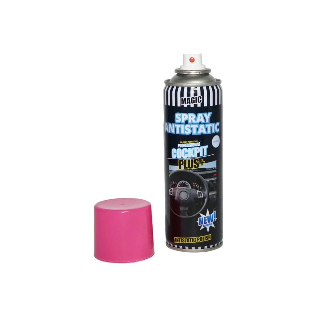 Spray Siliconico Antistatico per Cruscotto - Profumo Ciliegia - 220 ml
