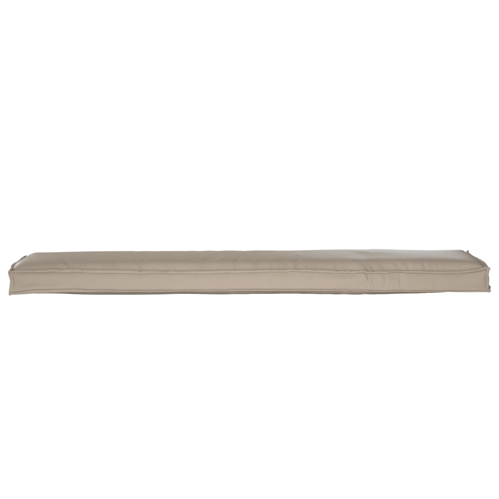 Cuscino per panchina Tortora 180x40x8 cm Tessuto Oxford