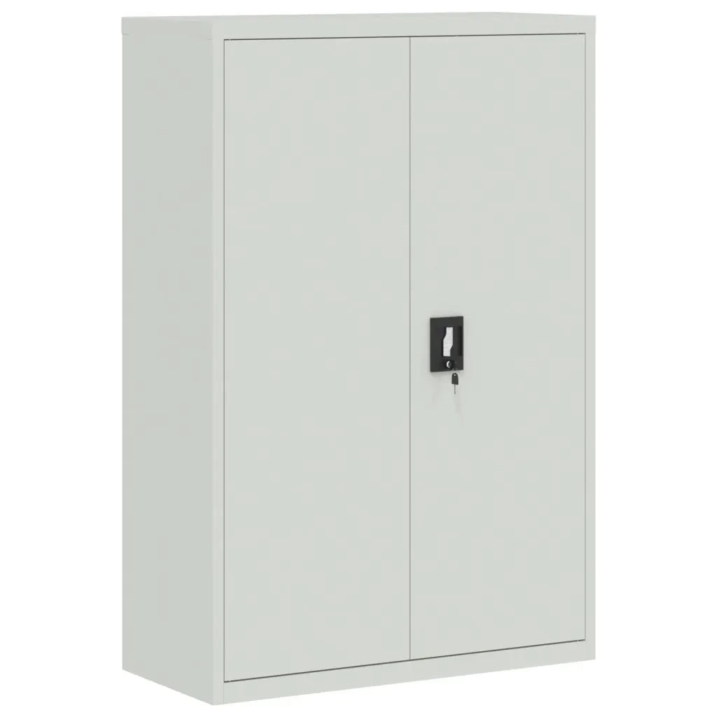 Armadio Classificatore Grigio Chiaro 90x40x180 cm in Acciaio